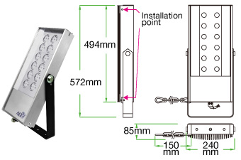 照明燈- F02T150 (工業加強型)