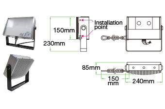 照明燈- F02T25 (工業加強型)